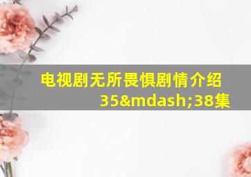 电视剧无所畏惧剧情介绍35—38集