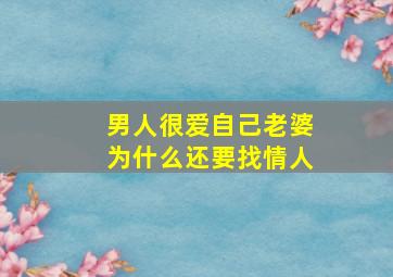 男人很爱自己老婆为什么还要找情人