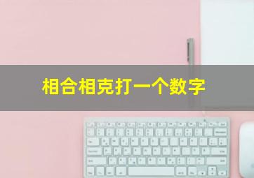 相合相克打一个数字