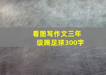 看图写作文三年级踢足球300字