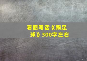 看图写话《踢足球》300字左右