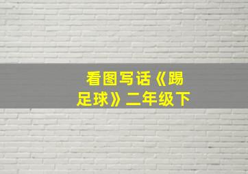 看图写话《踢足球》二年级下