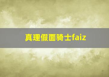 真理假面骑士faiz