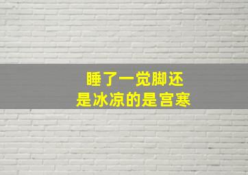 睡了一觉脚还是冰凉的是宫寒