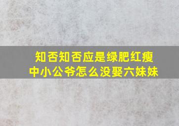 知否知否应是绿肥红瘦中小公爷怎么没娶六妹妹