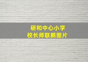 研和中心小学校长师联鹏图片