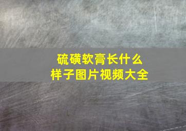 硫磺软膏长什么样子图片视频大全