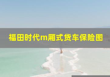 福田时代m厢式货车保险图