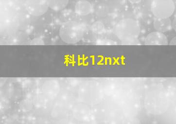 科比12nxt