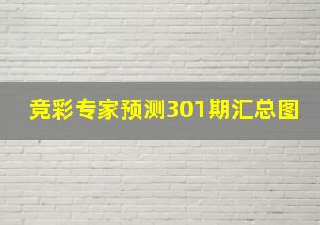 竞彩专家预测301期汇总图