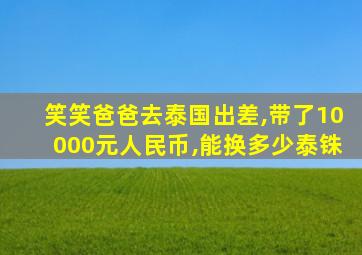 笑笑爸爸去泰国出差,带了10000元人民币,能换多少泰铢