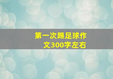 第一次踢足球作文300字左右