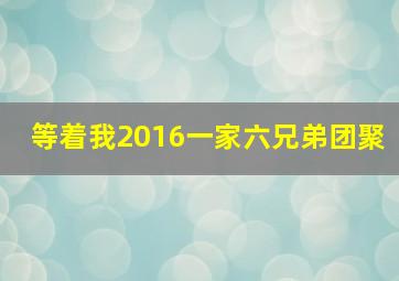 等着我2016一家六兄弟团聚