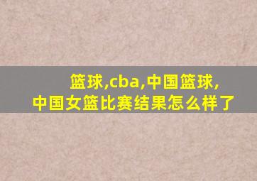 篮球,cba,中国篮球,中国女篮比赛结果怎么样了