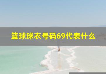 篮球球衣号码69代表什么