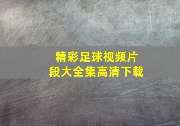 精彩足球视频片段大全集高清下载