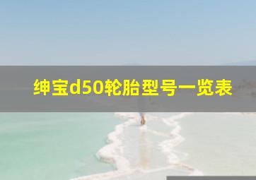 绅宝d50轮胎型号一览表