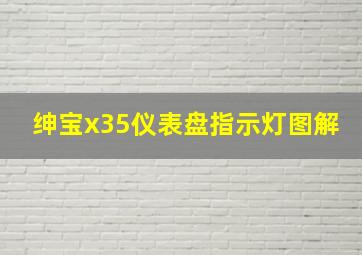 绅宝x35仪表盘指示灯图解