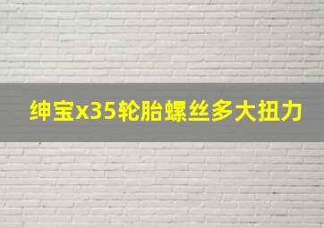 绅宝x35轮胎螺丝多大扭力