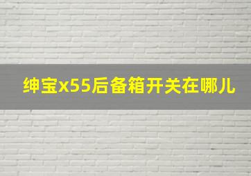 绅宝x55后备箱开关在哪儿