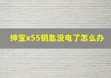 绅宝x55钥匙没电了怎么办