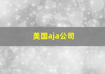 美国aja公司