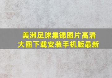 美洲足球集锦图片高清大图下载安装手机版最新