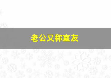 老公又称室友