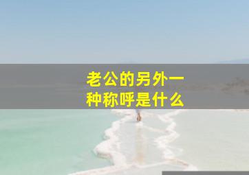 老公的另外一种称呼是什么