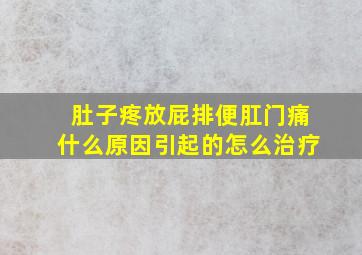 肚子疼放屁排便肛门痛什么原因引起的怎么治疗