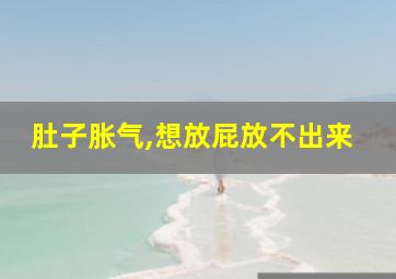 肚子胀气,想放屁放不出来