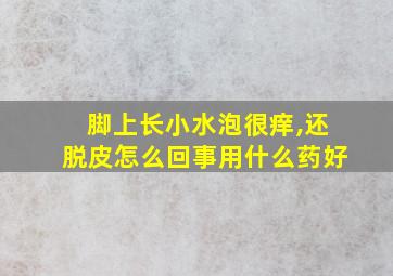 脚上长小水泡很痒,还脱皮怎么回事用什么药好