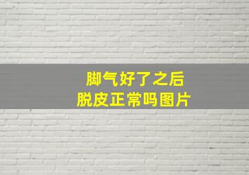 脚气好了之后脱皮正常吗图片