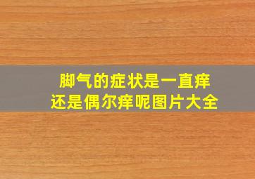 脚气的症状是一直痒还是偶尔痒呢图片大全