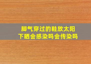 脚气穿过的鞋放太阳下晒会感染吗会传染吗