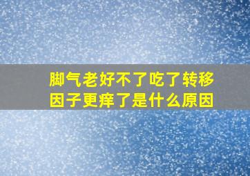 脚气老好不了吃了转移因子更痒了是什么原因