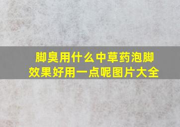 脚臭用什么中草药泡脚效果好用一点呢图片大全