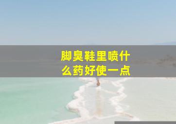 脚臭鞋里喷什么药好使一点