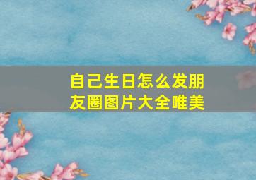 自己生日怎么发朋友圈图片大全唯美