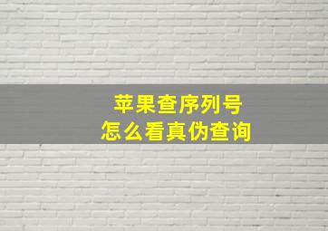 苹果查序列号怎么看真伪查询