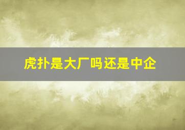 虎扑是大厂吗还是中企