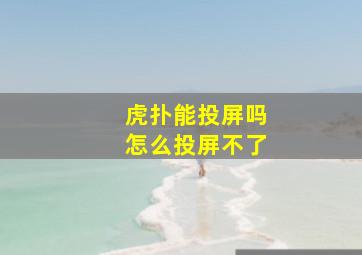 虎扑能投屏吗怎么投屏不了