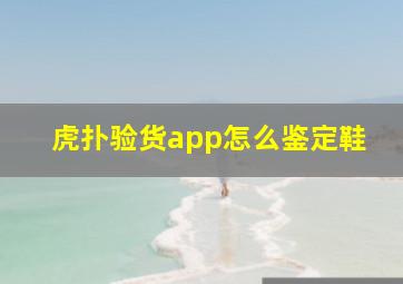 虎扑验货app怎么鉴定鞋