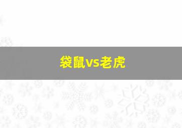 袋鼠vs老虎