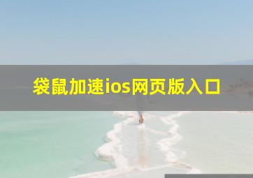 袋鼠加速ios网页版入口