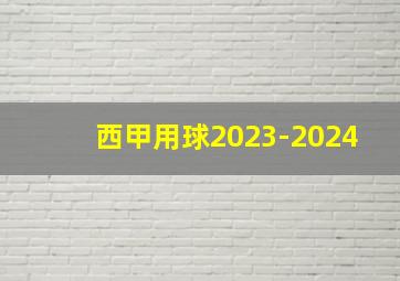 西甲用球2023-2024