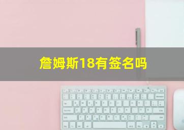 詹姆斯18有签名吗