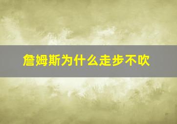 詹姆斯为什么走步不吹