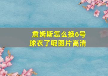 詹姆斯怎么换6号球衣了呢图片高清