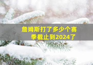 詹姆斯打了多少个赛季截止到2024了